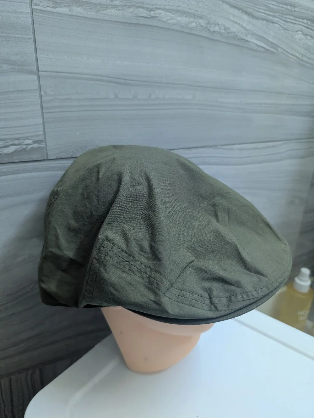 BARBOUR Olive Flat Transport Hat
